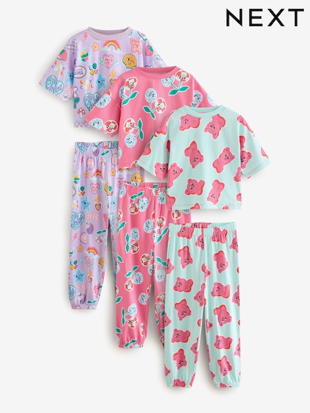 Rosa/morado - Jogger Pyjamas 3 Pack (3-16yrs) (AF7285) | 40 € - 50 €