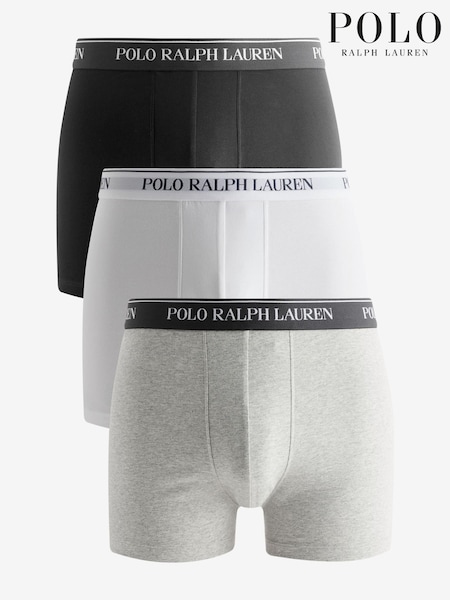 Polo Ralph Lauren Cotton Blend Boxer White Trunks 3 Pack (AF7288) | €27
