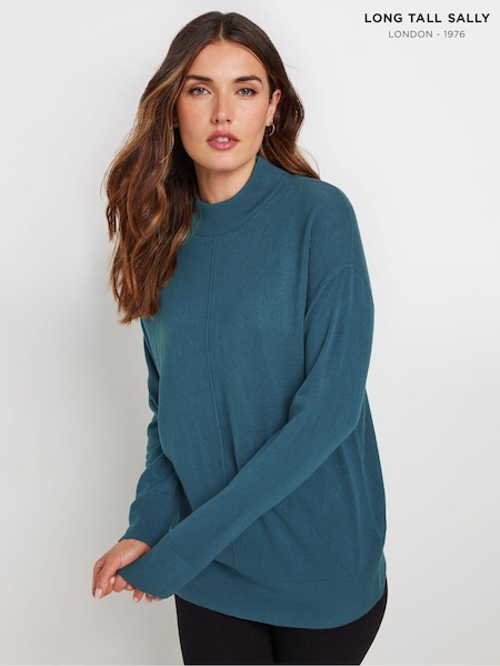 Albastru - Pulover Long Tall Sally Turtleneck (AF7308) | 172 LEI