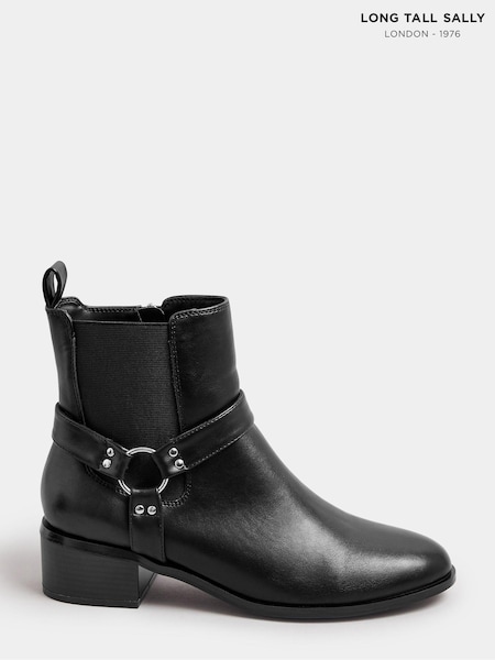 Long Tall Sally Harness Biker Ankle Boots (AF7309) | 395 LEI