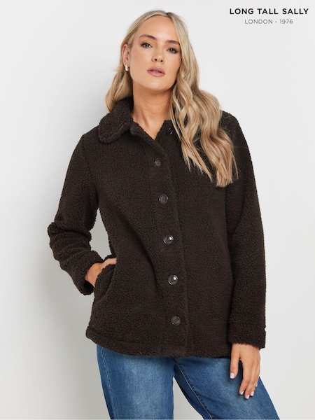 Long Tall Sally Brown Brown Teddy Fleece (AF7312) | €55