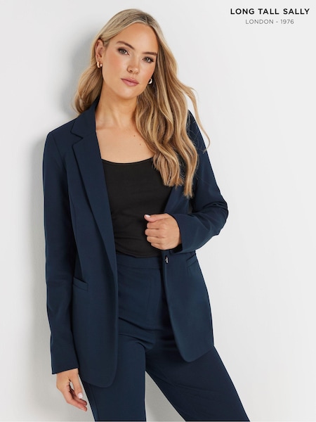 Blå - Long Tall Sally Stretch Tailored Blazer (AF7319) | kr1 140