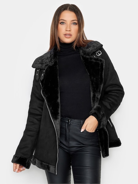 Черный - Long Tall Sally Aviator Jacket (AF7351) | €119
