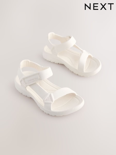 Bone White Touch and Close Fastening Trekker Sandals (AF7464) | $22 - $28