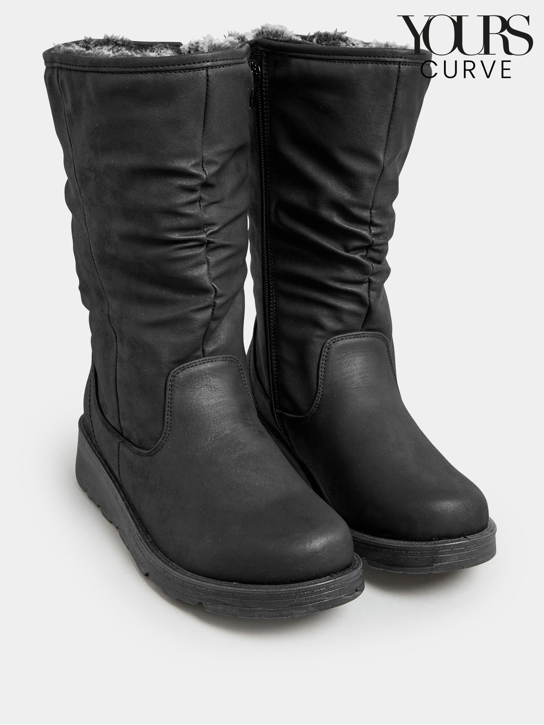 Wide calf mid length boots shop