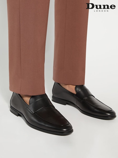 Dune London Black Sylas Flex Sole Loafers (AF7573) | €187