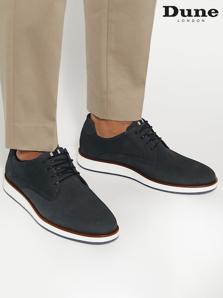 Blå - Bred pasform - Dune London Beko Wedge Gibson Shoes (AF7576) | DKK1.000