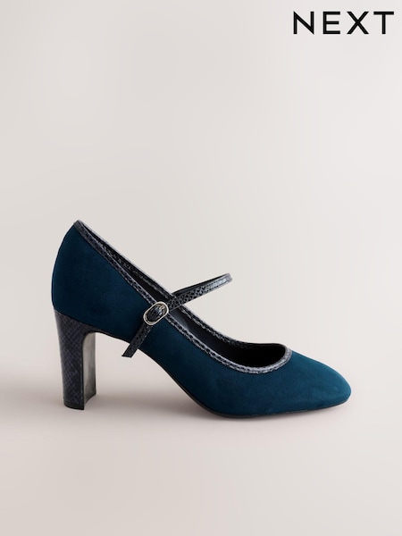 Темно-синий - Forever Comfort® Round Toe Mary Jane Block Court Shoes (AF7792) | €37