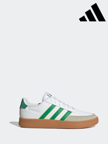 adidas White/Green Breaknet Trainers (AF7868) | R$ 495