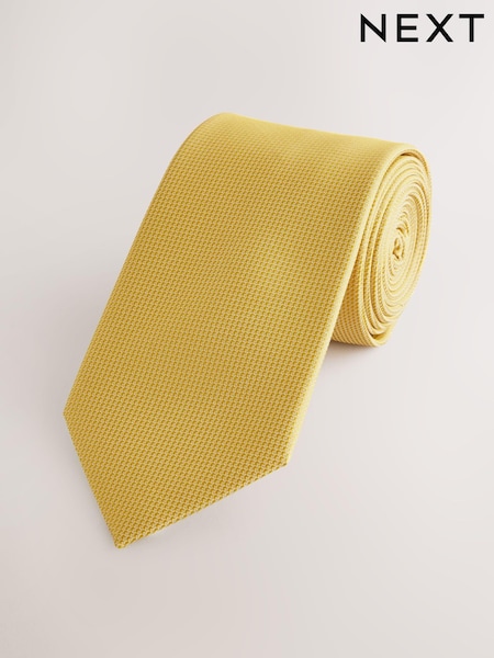 Mustard Yellow Slim Textured Tie (AF8331) | €11
