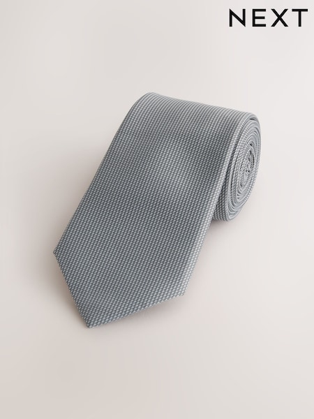 Grey Slim Textured Tie (AF8370) | $16