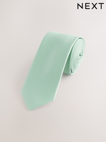 Sage Green Skinny Textured Tie (AF8374) | €11