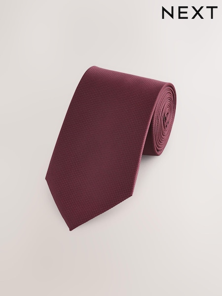 Bourgogne Röd - Regelbunden - Textured Tie (AF8375) | kr160