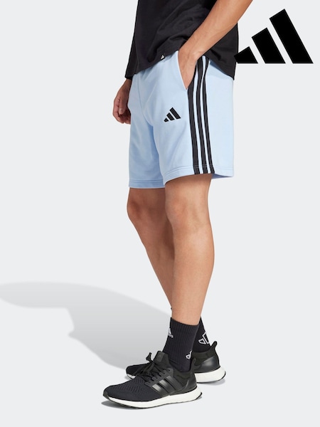 Azul claro - adidas Essential 3-Stripes French Terry Shorts (AF8710) | 35 €