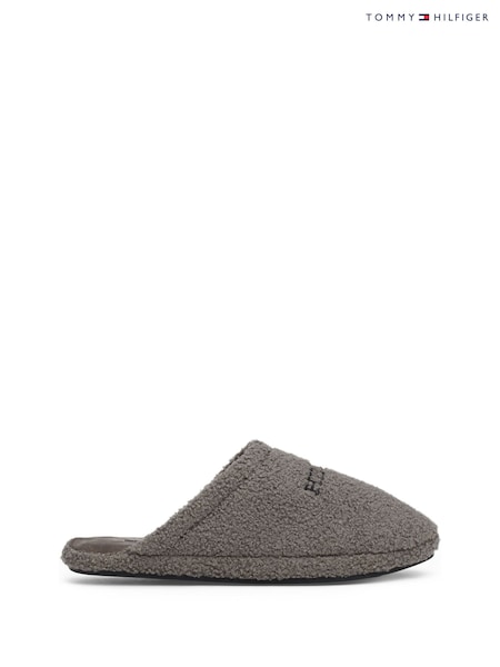Tommy Hilfiger Grey Warm Curly House Shoes (AG1630) | SGD 97