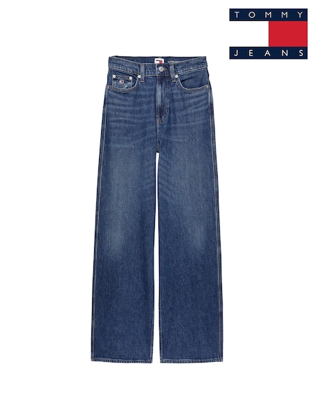 Tommy Jeans Blue Claire High Rise Wide Leg 100% Cotton Jeans (AG1638) | €61