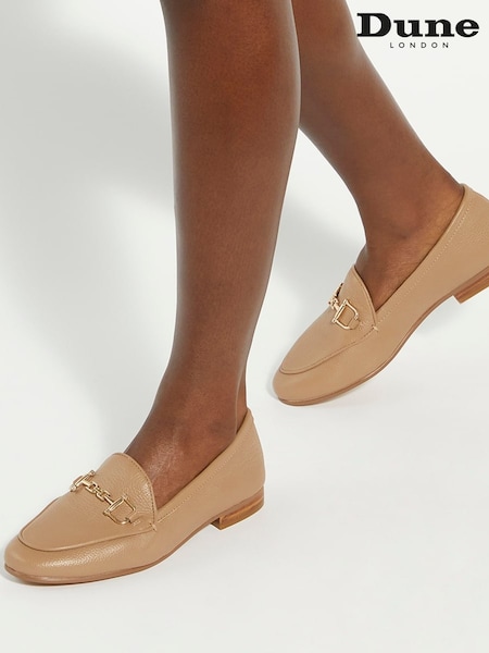 rjava - Dune London Glair Branded Snaffle Leather Trim Shoes (AG1664) | € 112