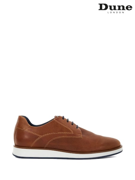 Коричневый - Широкая платформа - Dune London Beko Wedge Gibson Shoes (AG1673) | €144