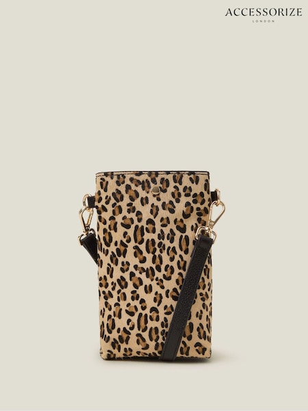 Accessorize Animal Print Leather Phone Crossbody Bag (AG1823) | €44