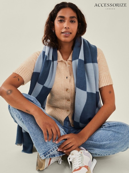 Accessorize Checkerboard Printed Scarf (AG1842) | 125 LEI