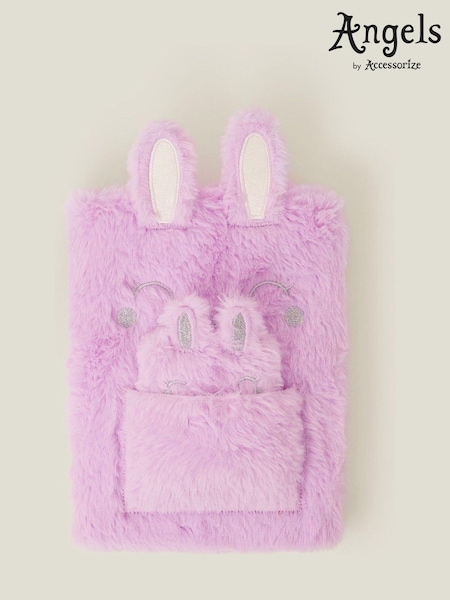 Angels By Accessorize Purple Faux Fur Mummy and Baby Bunny Notebook Set (AG1843) | 8 €