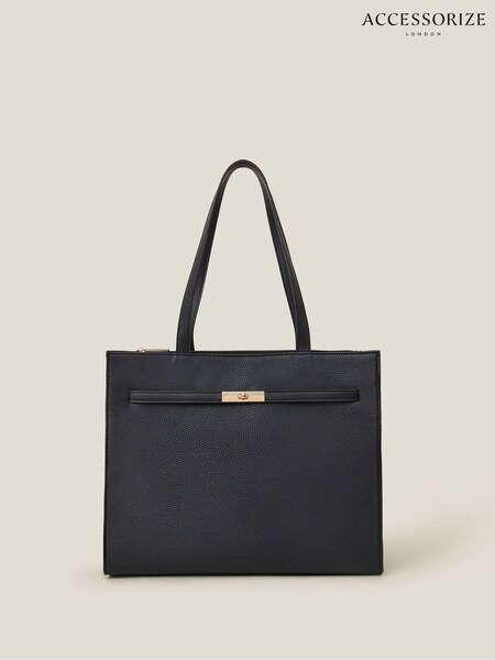 Accessorize Metal Twist Lock Tote Bag (AG1858) | 188 LEI