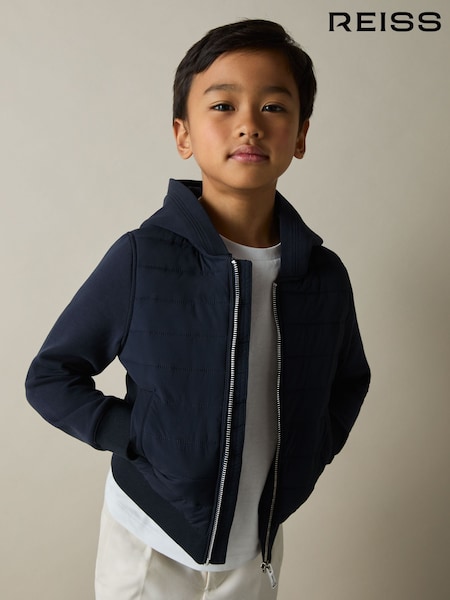 Reiss Taylor Interlock Hybrid Hooded Puffer Jacket (AG1906) | 80 €