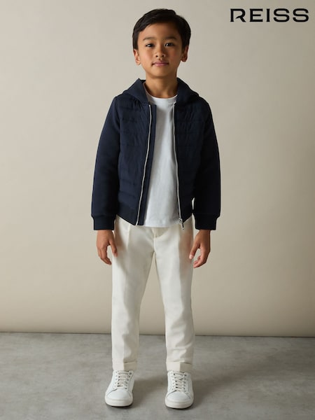 Reiss Taylor Interlock Hybrid Hooded Puffer Jacket (AG1907) | 74 €