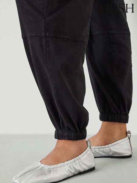 Hush Silver Ruby Ruched Leather Ballet Flats (AG1943) | AED291