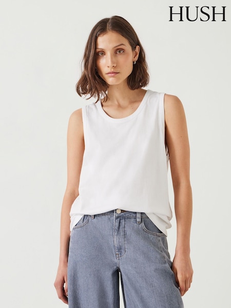 Alb - Tanc de bumbac Hush Carla Relaxed 100% (AG1950) | 238 LEI