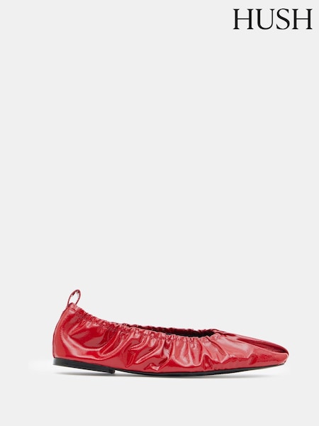 Hush Ruby Ruched Leather Ballet Flats (AG1964) | € 79