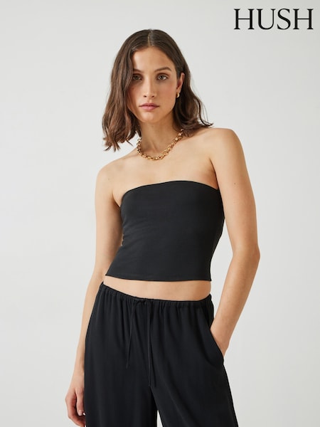 Hush Black Skylah Bandeau Top (AG1992) | ₪146
