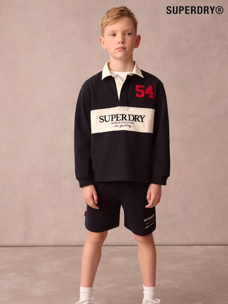 Superdry Navy Rugby Polo Colourblock Set (AG2076) | AED221 - AED233