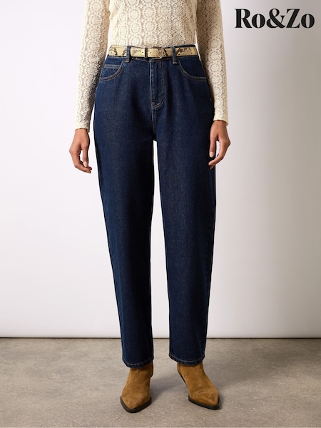Ro&Zo Blue Straight 100% Cotton Jeans (AG2186) | €52