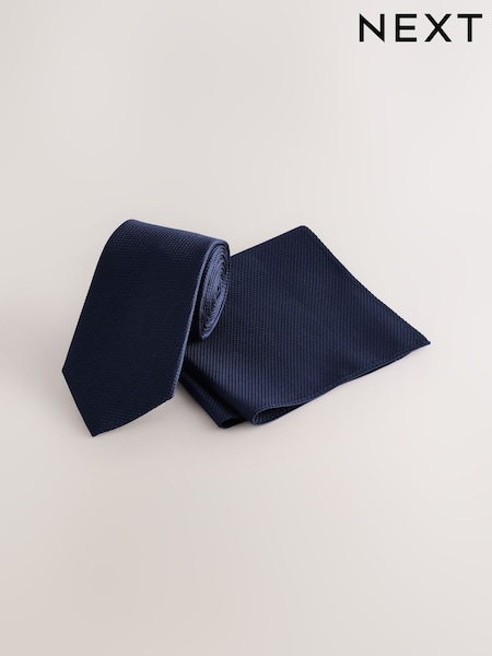 Laivasto - Textured Tie And Pocket Square Set (AG2282) | €39