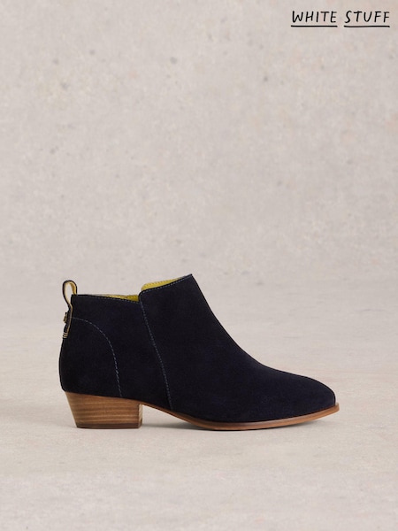 White Stuff Blue Wide Fit Suede Ankle Boots (AG2291) | ₪430