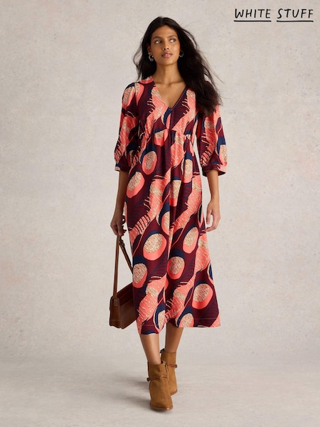 White Stuff Purple Lucy Midi Dress (AG2298) | €47.50