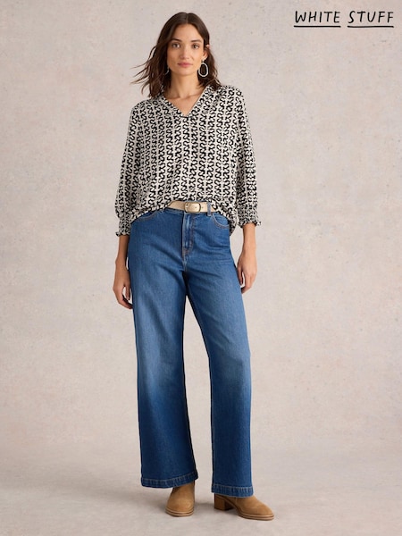 White Stuff Black Elisa Top (AG2310) | 222 QAR