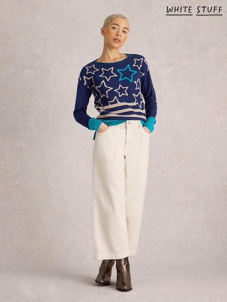 White Stuff City Multi Star Jumper (AG2328) | €35