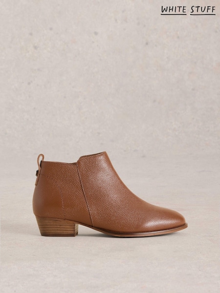 White Stuff Brown Wide Fit Leather Ankle Boots (AG2342) | 4,746 UAH