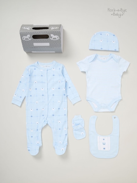 Rock-A-Bye Baby Boutique 100% Cotton 5 Piece Gift Set (AG2356) | €32
