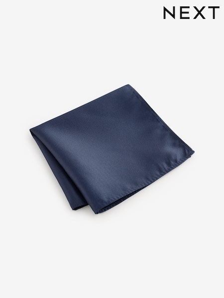 Navy Blue Textured Pocket Square (AG2380) | €7