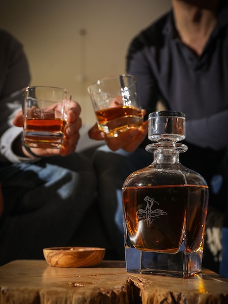 Selbrae House Clear Golf Decanter and Glass Set (AG2456) | €119