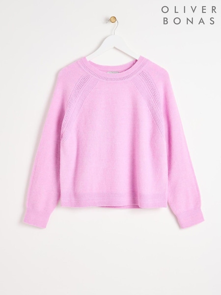 Oliver Bonas Neon Pointelle Knitted Jumper (AG2551) | 229 LEI