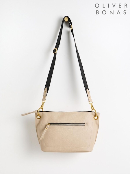 Oliver Bonas Cream Medium Elsie Cross-Body Bag (AG2560) | €83