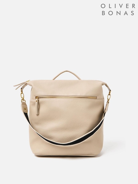 Oliver Bonas Brown Ethel Stripe Backpack (AG2568) | ₪282
