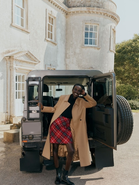 Hobbs Brown Livia Wool Coat (AG2671) | €484