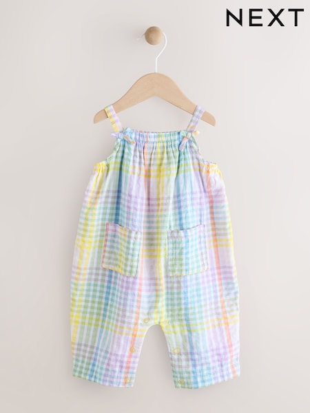 Multi Stripe Baby 100% Cotton Woven Dungarees (0mths-3yrs) (AG2684) | 535 UAH - 618 UAH