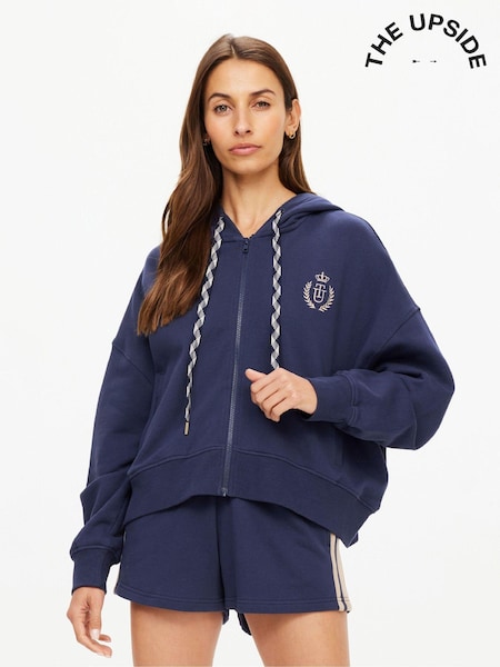 The Upside Navy Cascade Jude Crop Hoodie (AG2799) | R$ 1.285