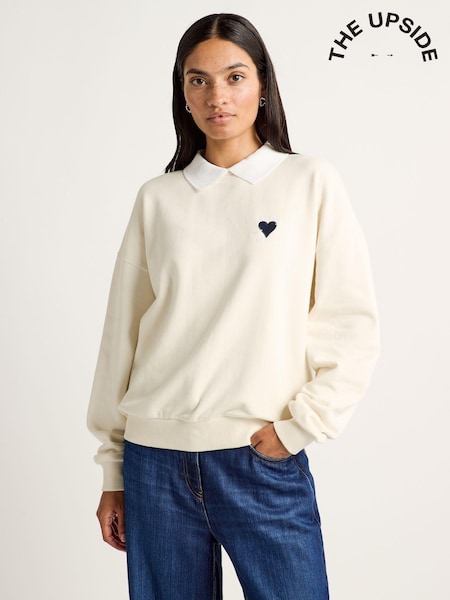 The Upside Pascal Collared Crew Jumper (AG2810) | 968 LEI